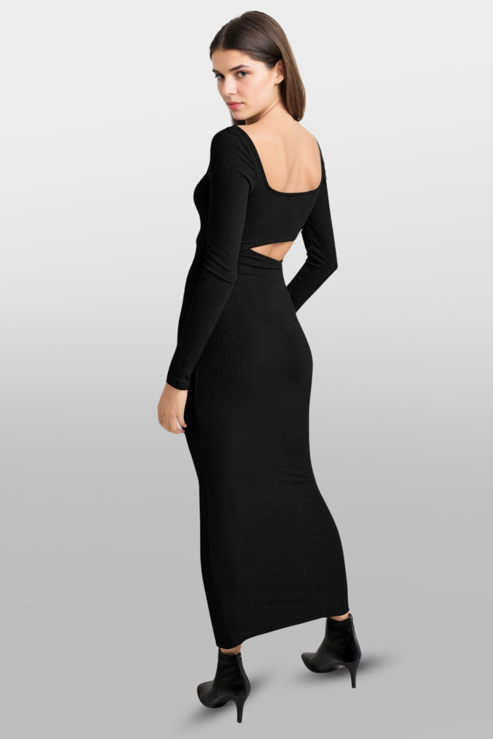 Night Whisper Black Dress