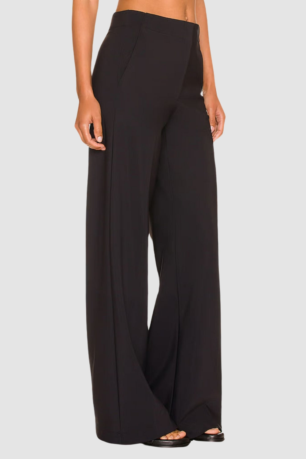 Black Poly Comfy Trouser