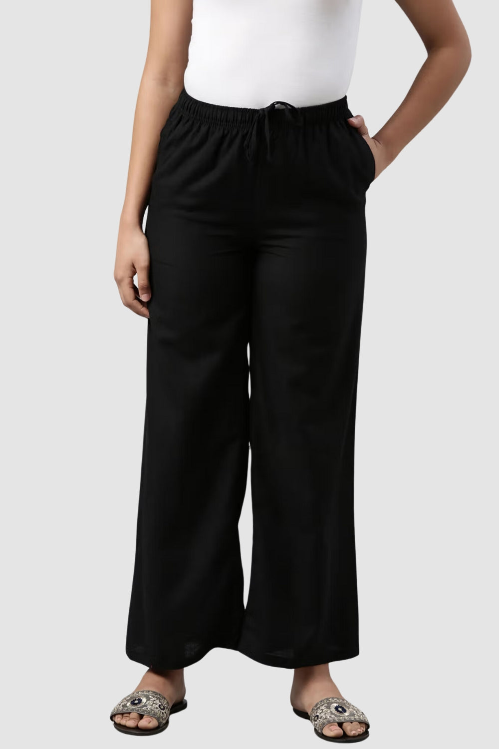 Black Culotte Trouser