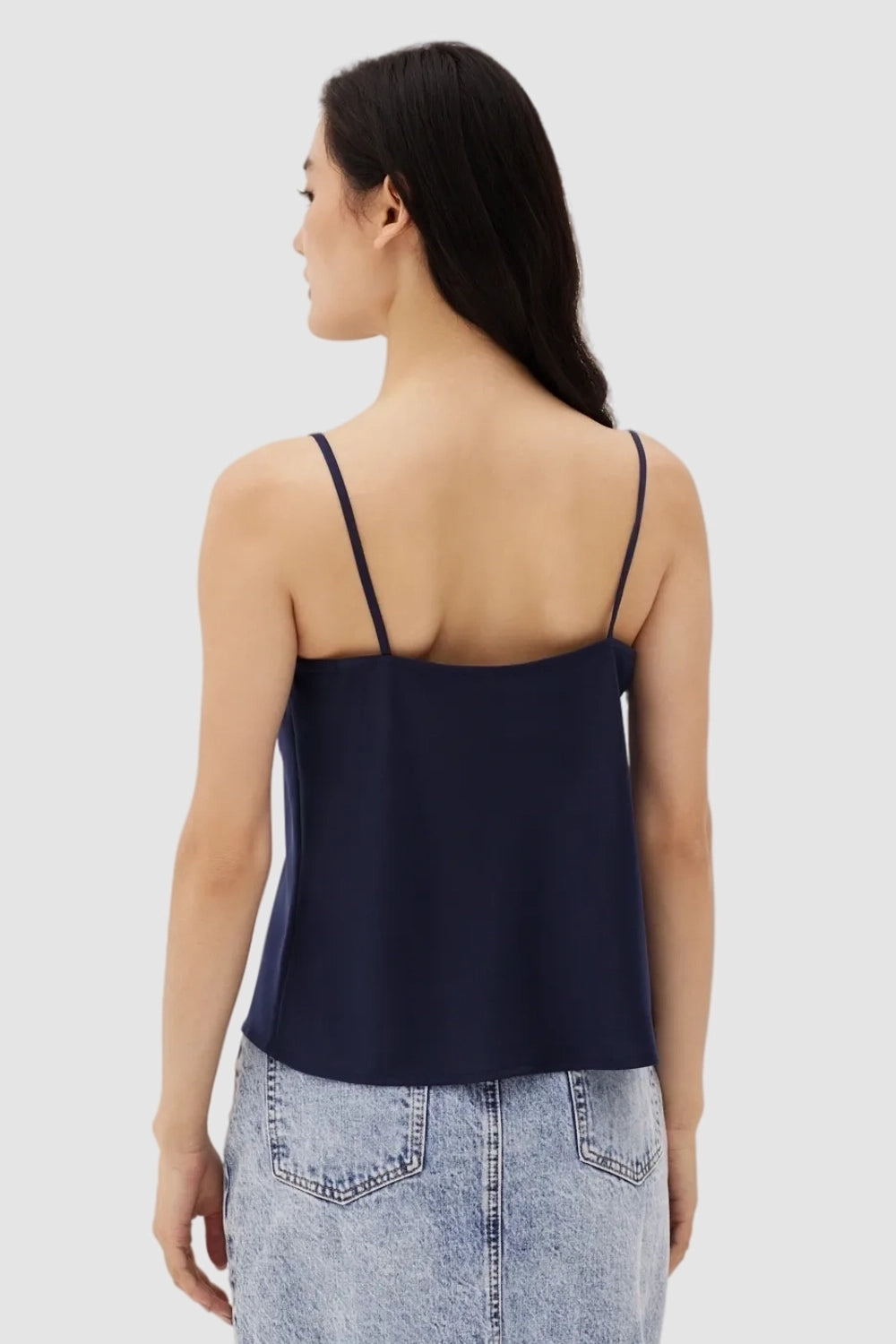 Grass Navy Blue Top