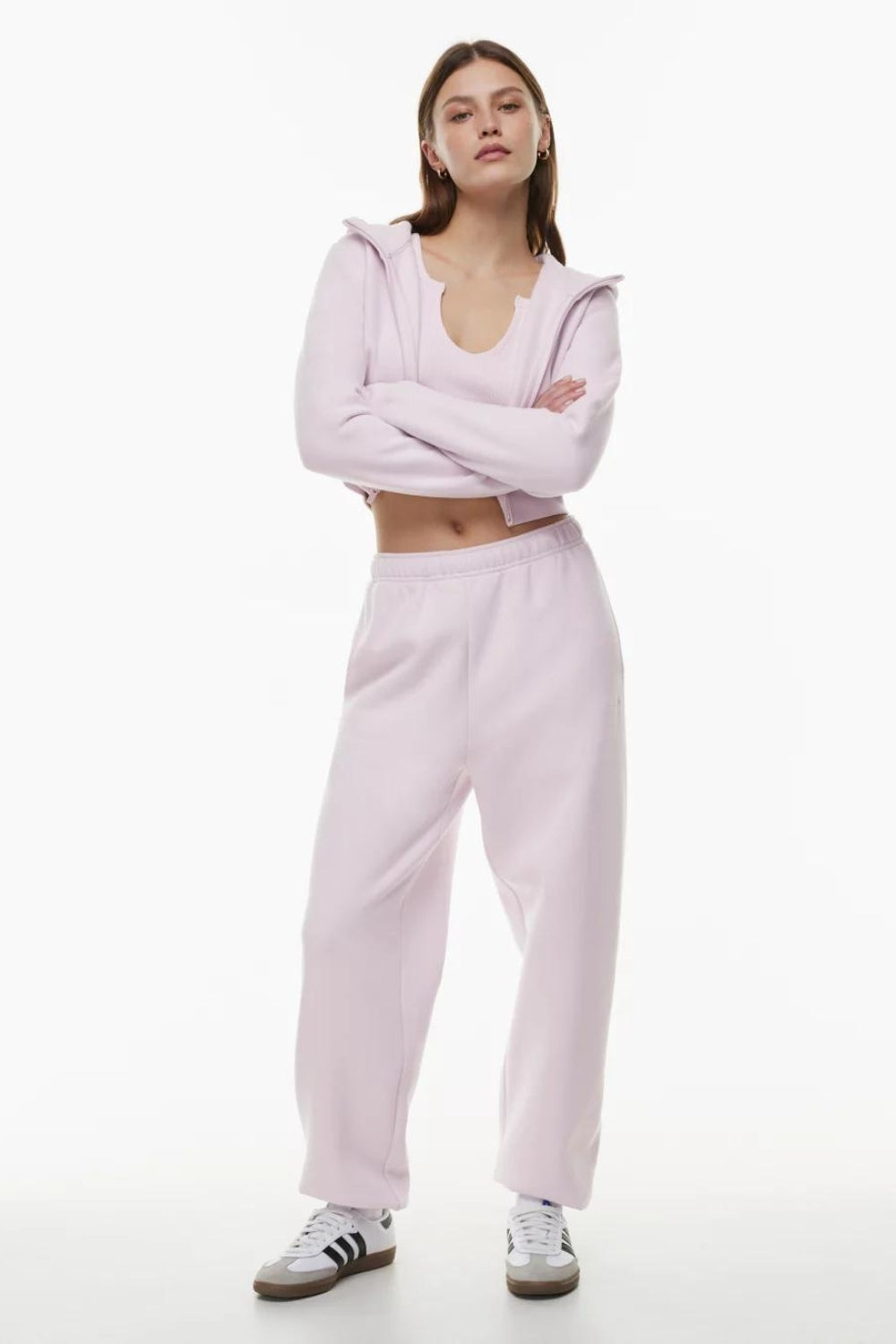 Velvet Baby Pink Trouser