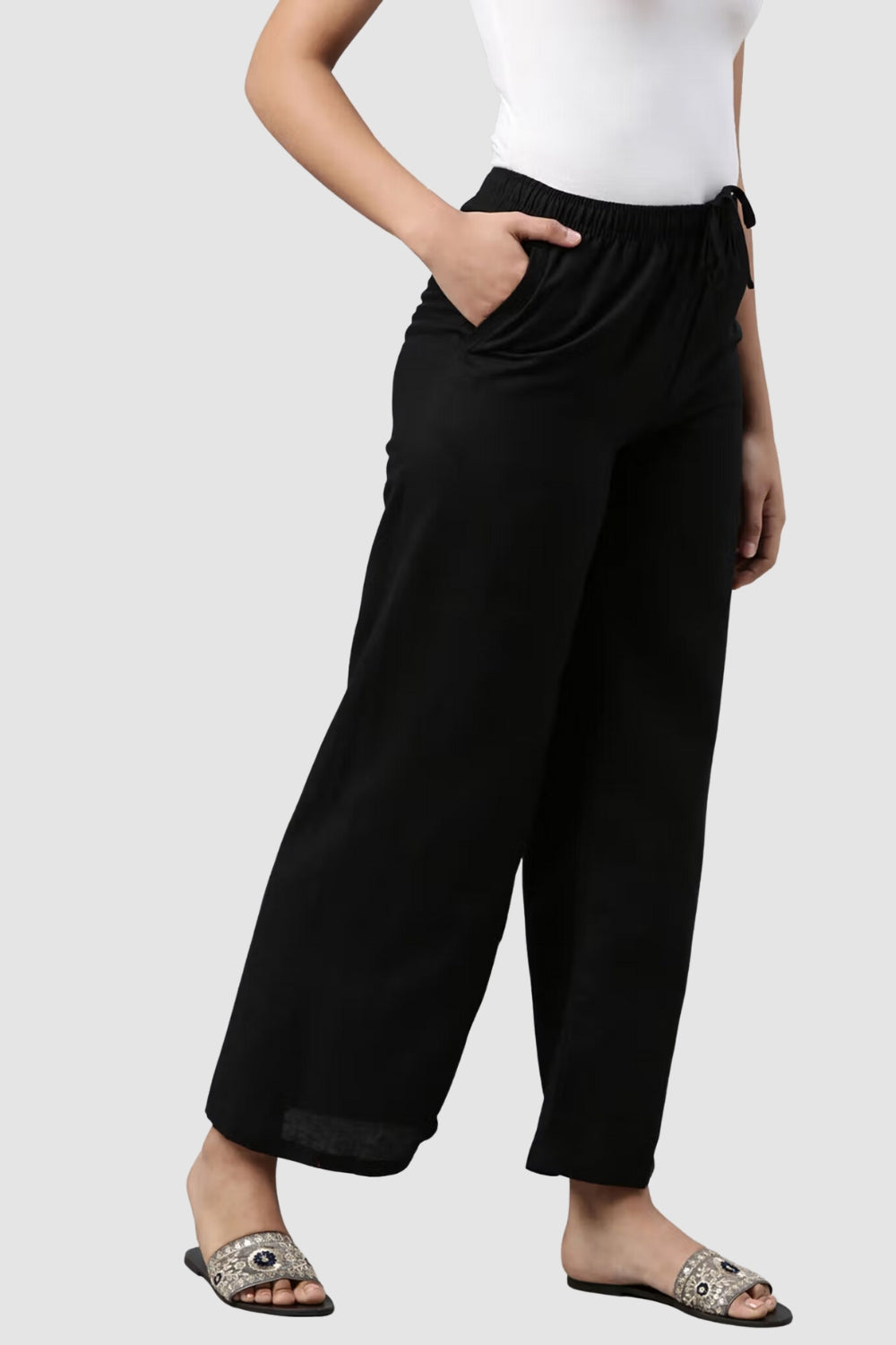 Black Culotte Trouser