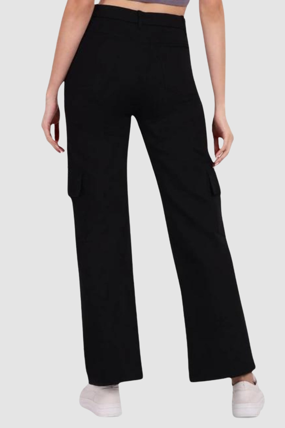 Black Relaxed Cargo Pants