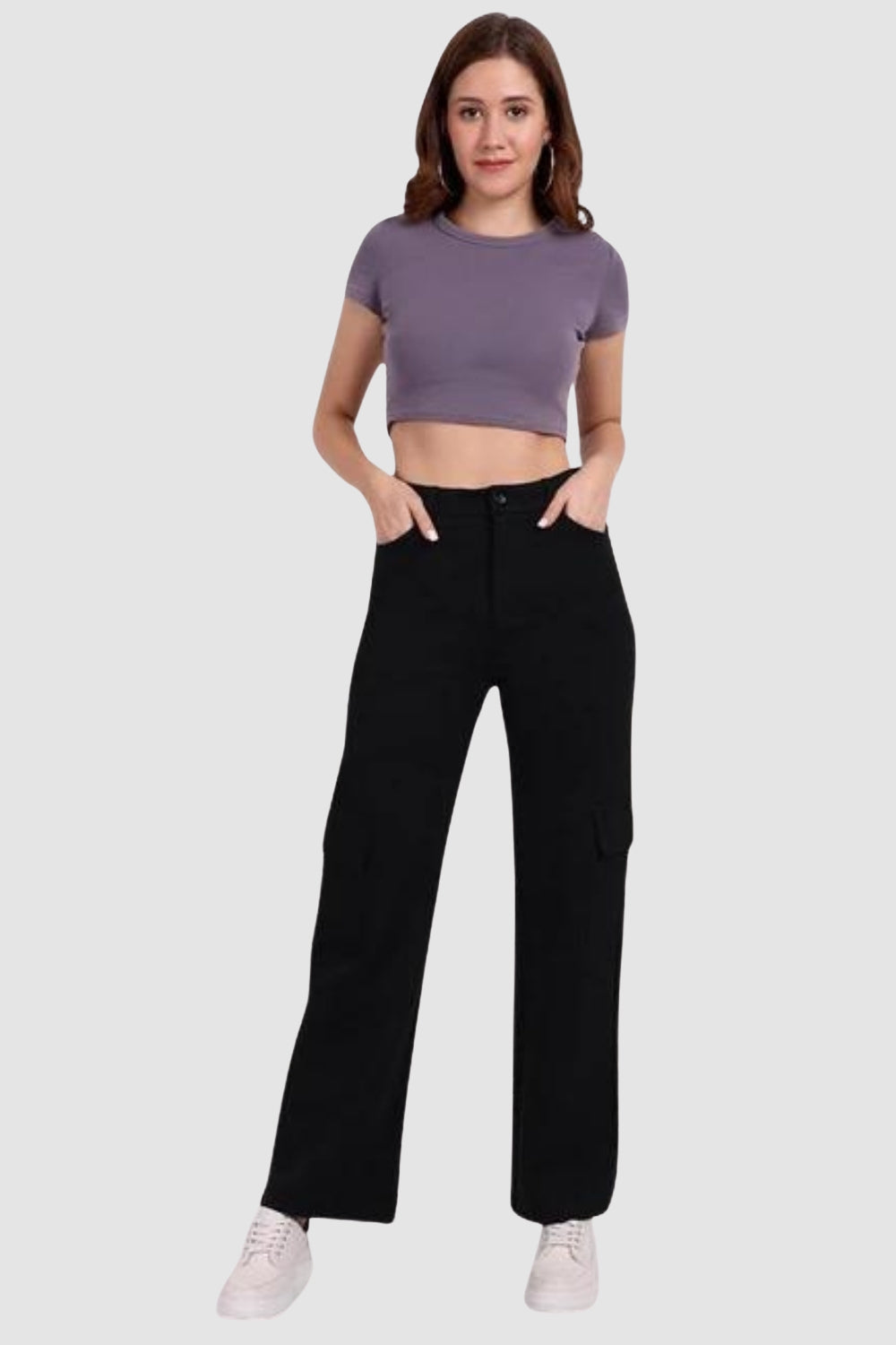 Black Relaxed Cargo Pants