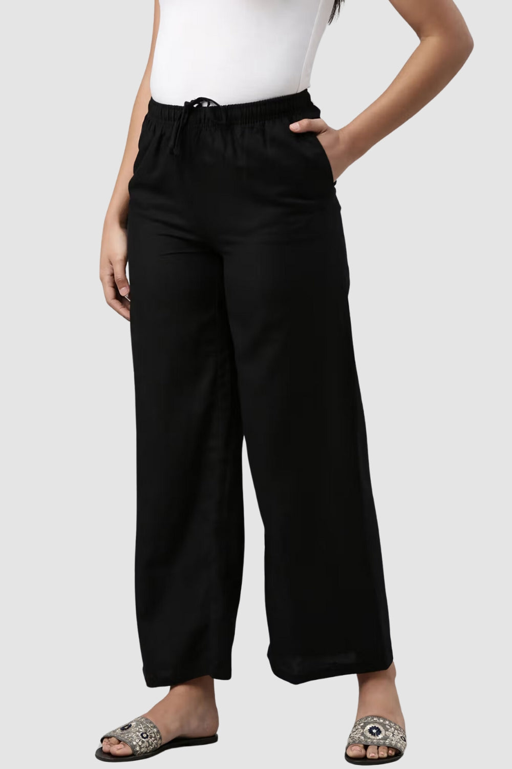 Black Culotte Trouser