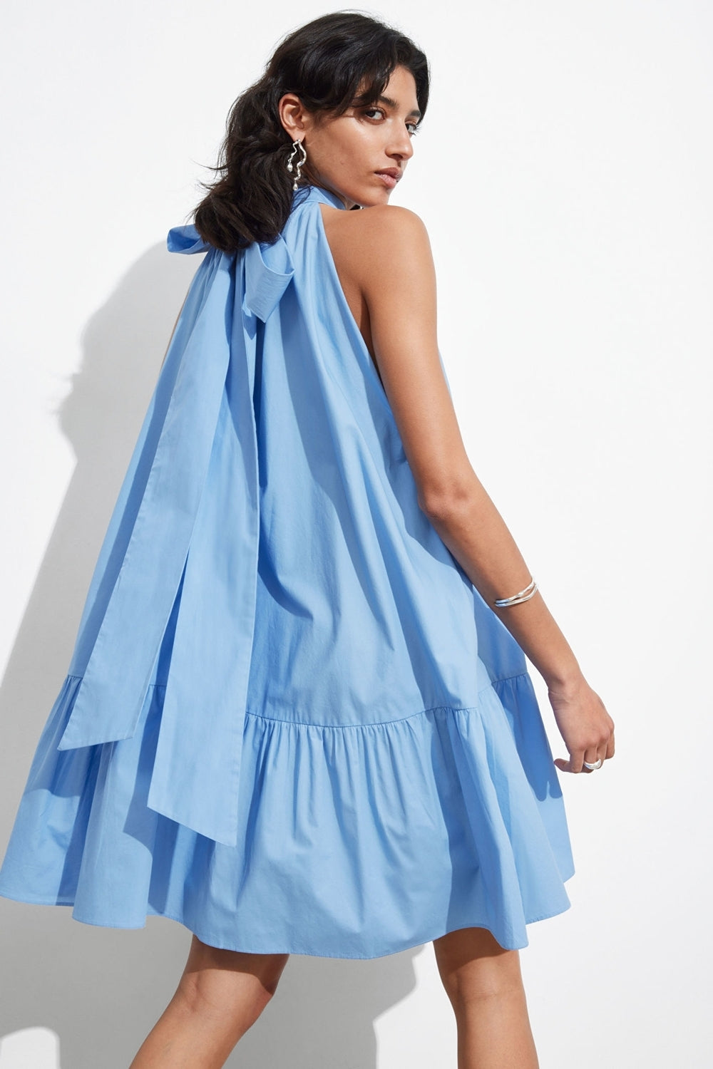 Impertinent sky blue Dress