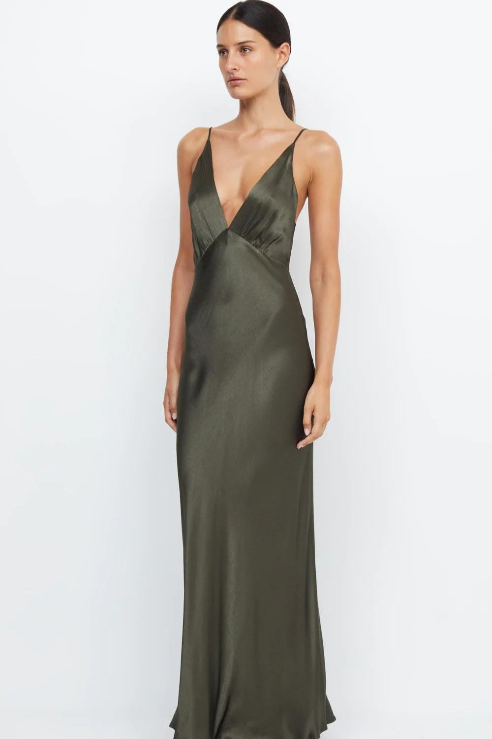 Gossamer Dark Olive Dress