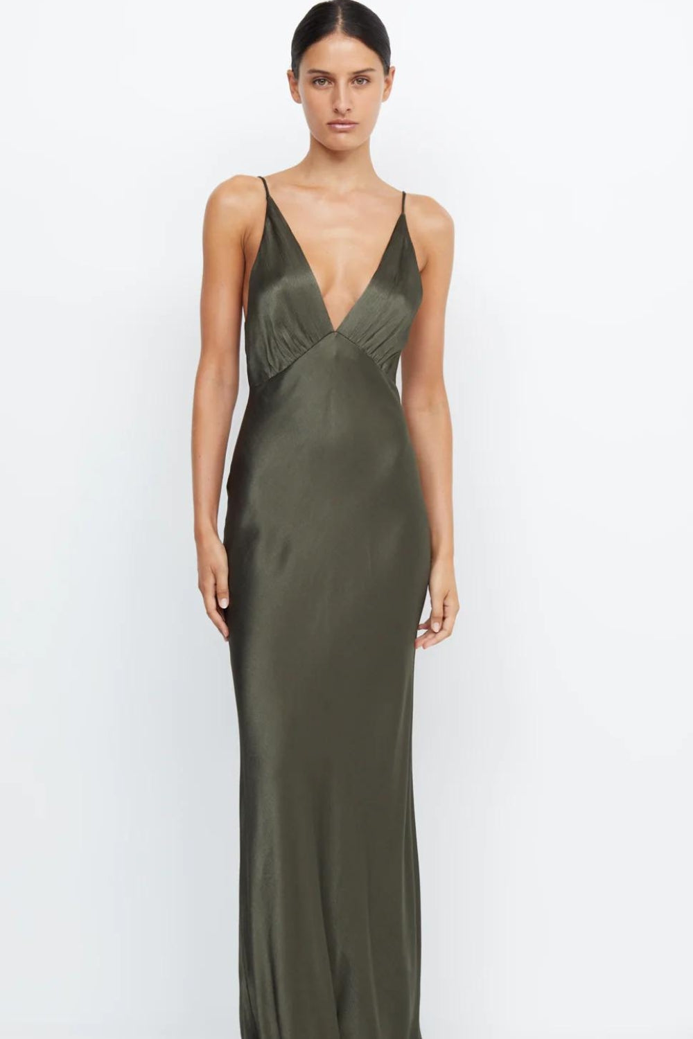 Gossamer Dark Olive Dress