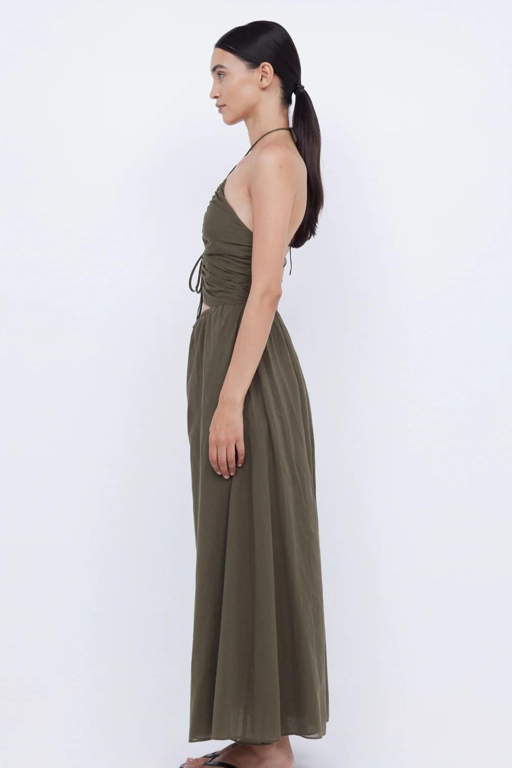 Radiant Olive Green Dress