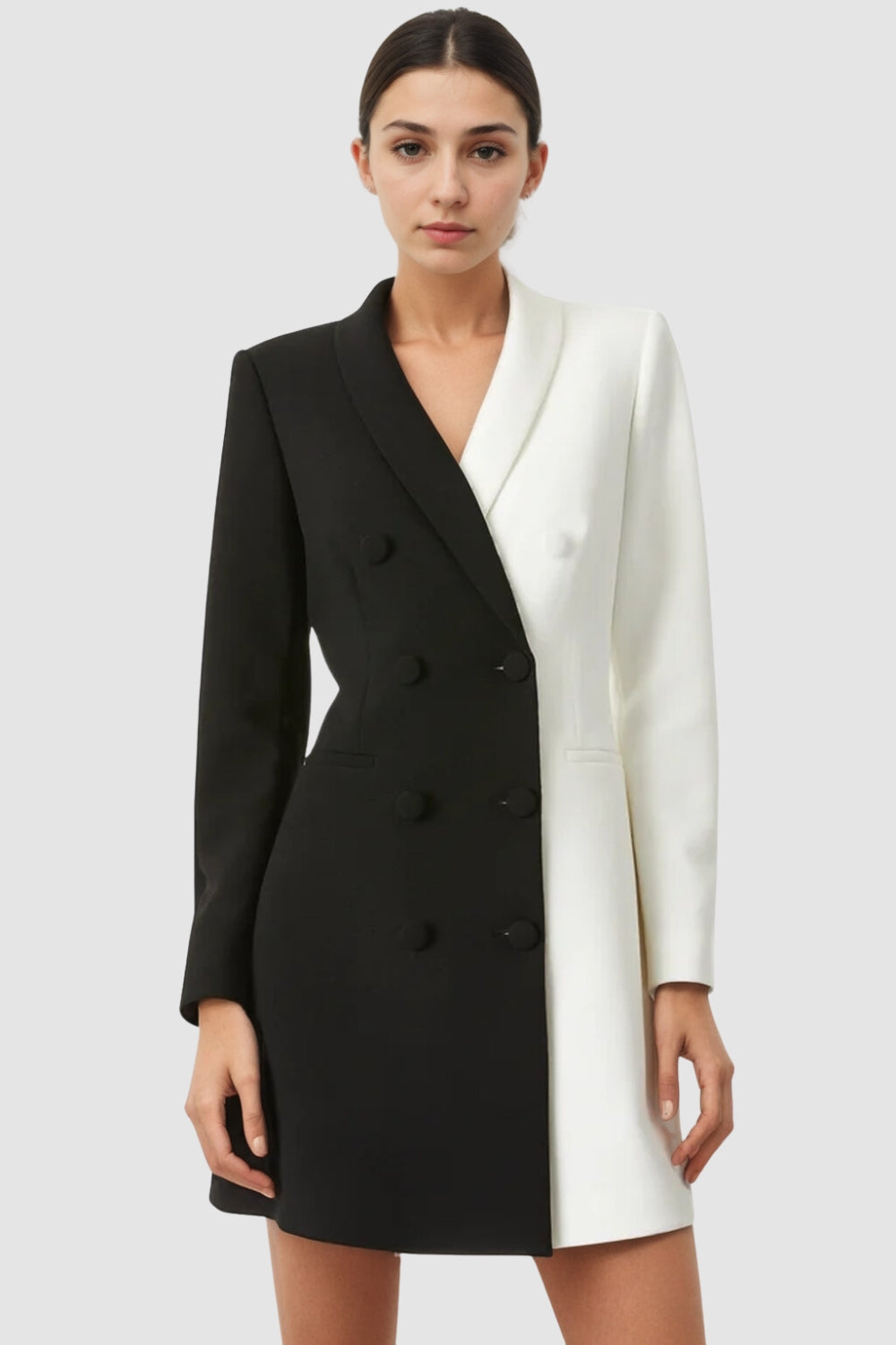 Meet Me Contrast Blazer Dress