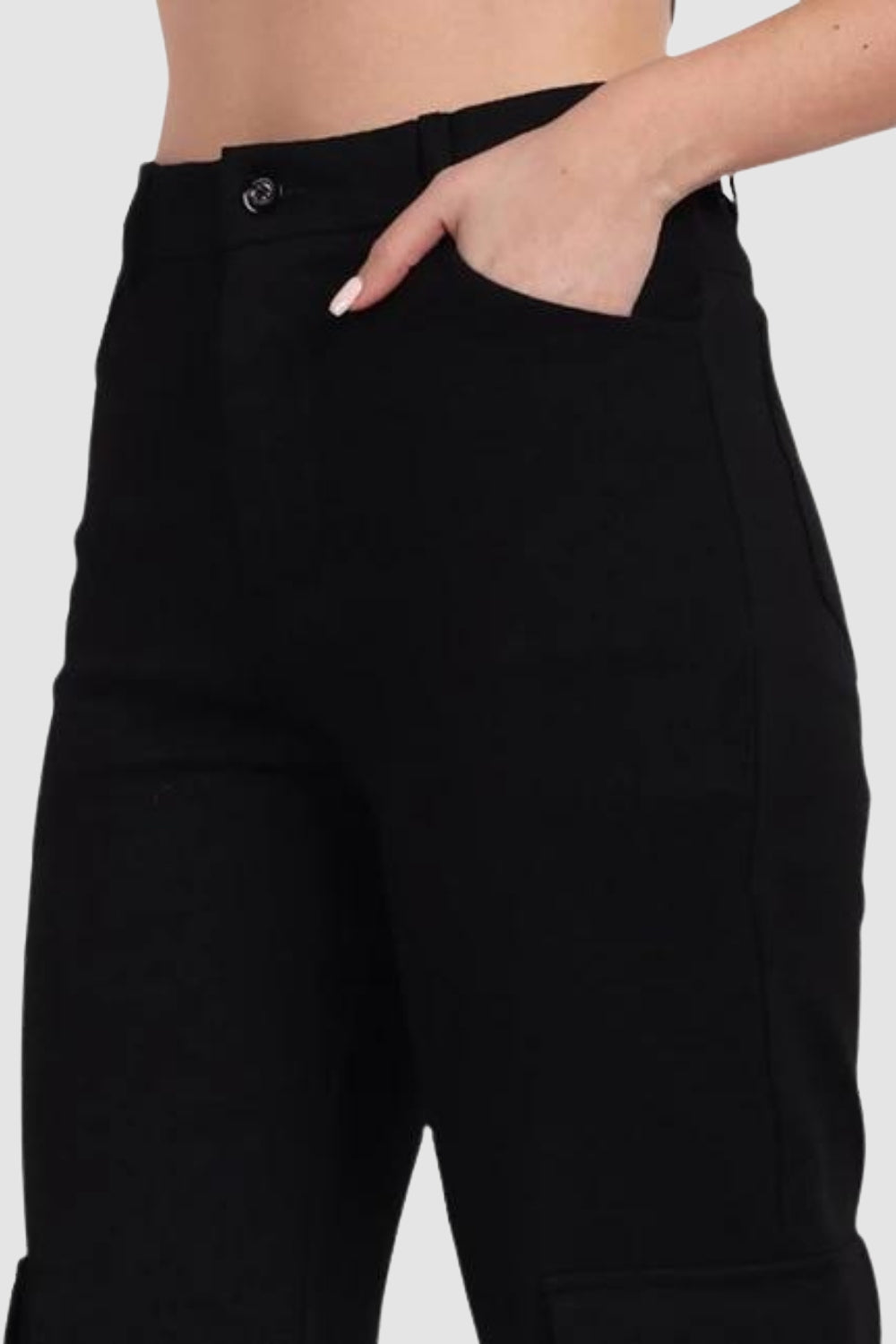 Black Relaxed Cargo Pants