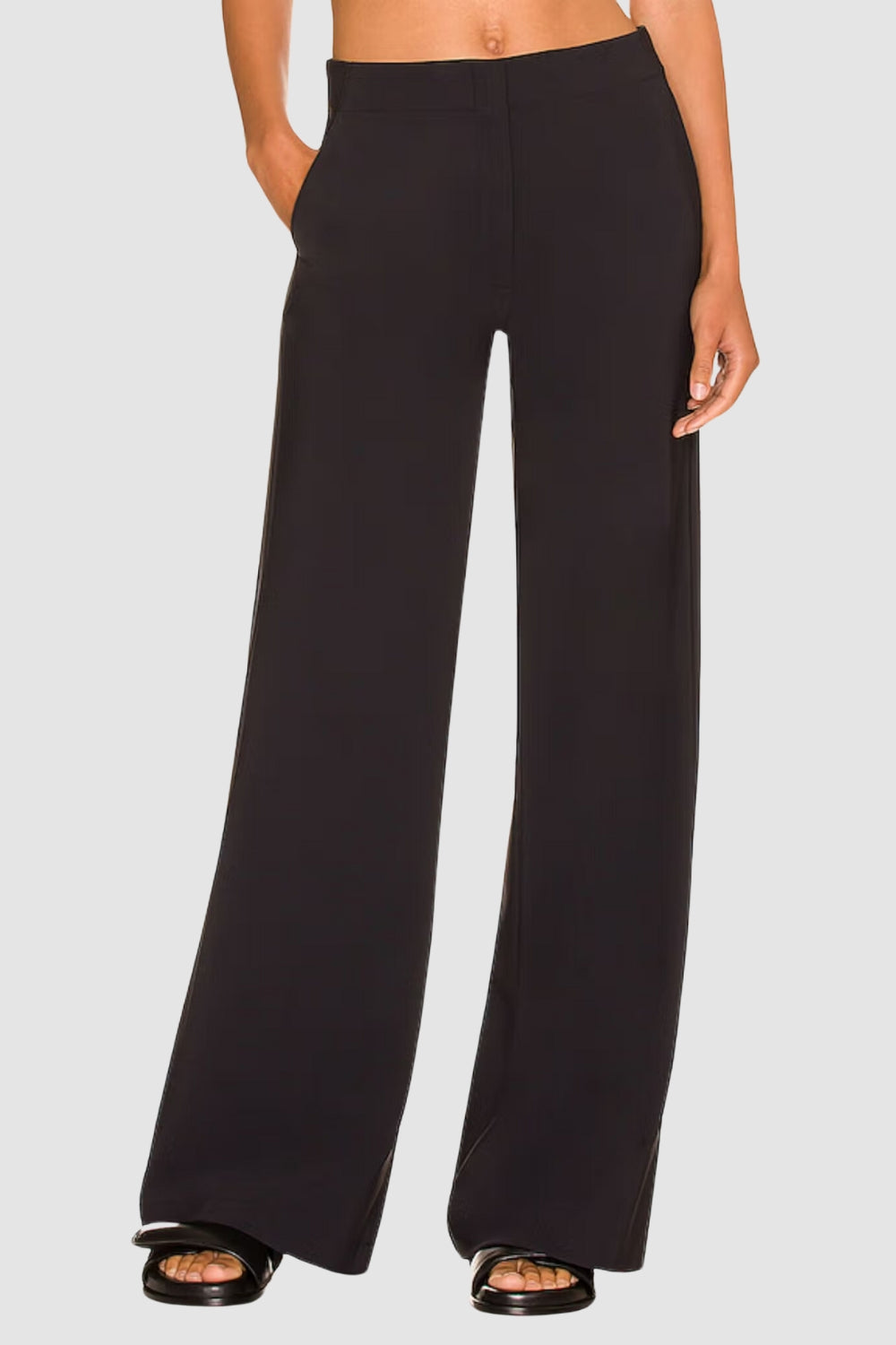 Black Poly Comfy Trouser