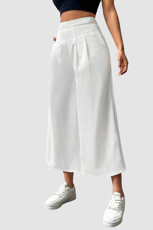 Slant Pocket Wide Leg Pants