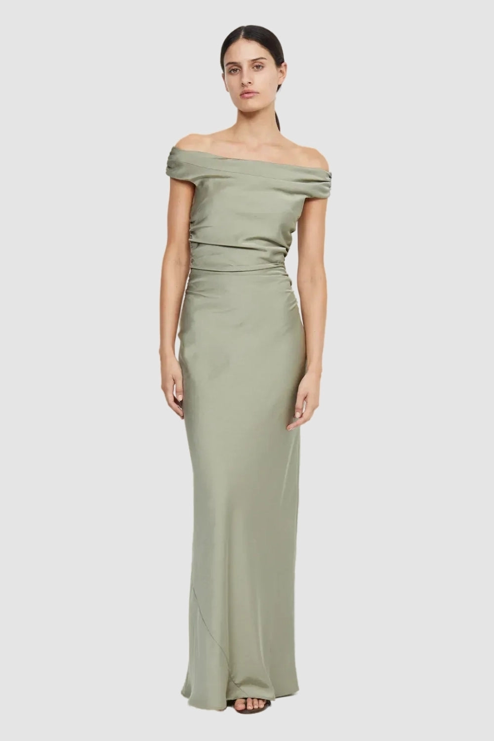 Pastoral Pearl Green Dress