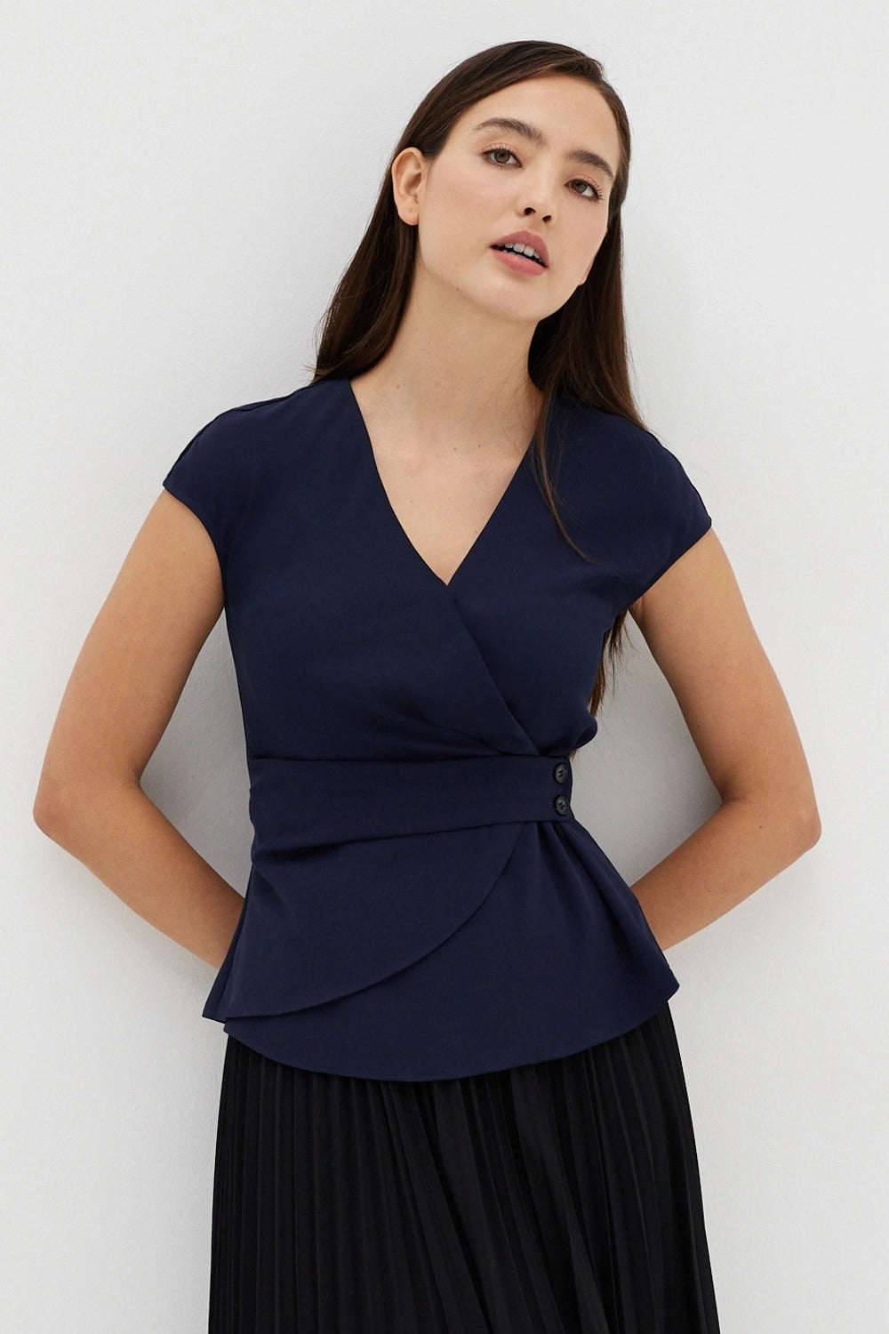 Lisbon Navy Blue Top