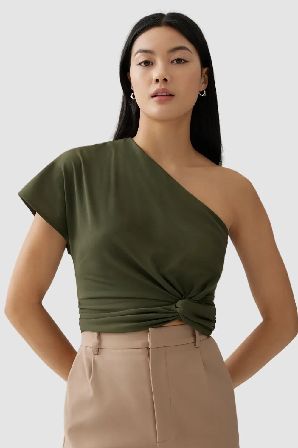 Sydney Olive Top