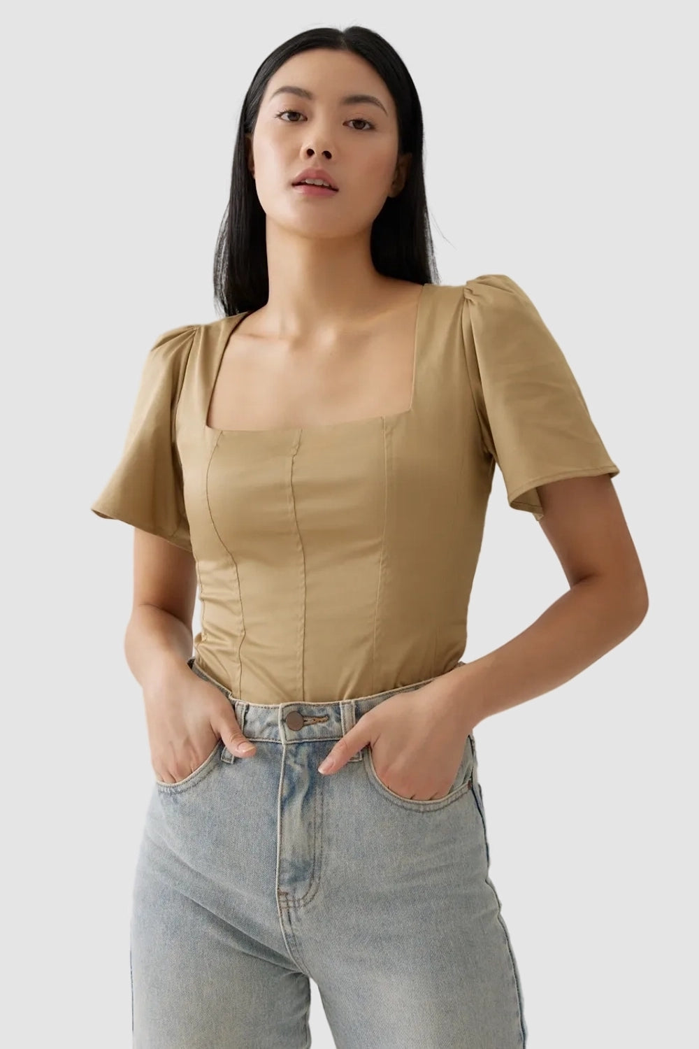 Warsaw Beige Top