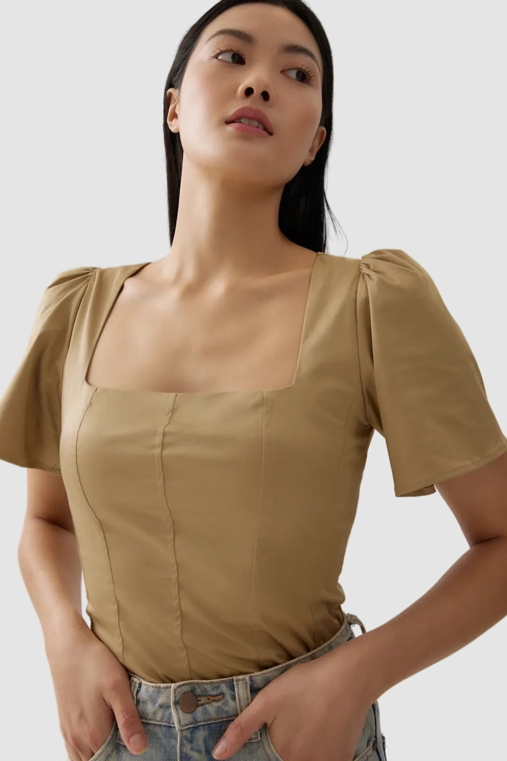 Warsaw Beige Top