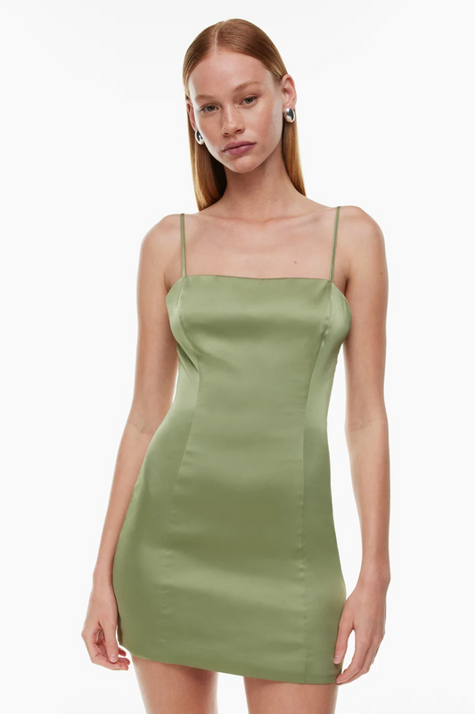 Celestial Olive Green Dress